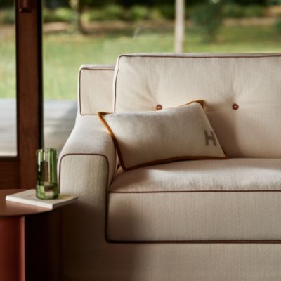 特別セール　HERMES エルメス プレード&クッション(2個)リビングセット プレード - ホームテキスタイル：プレード、クッション、カシミヤ